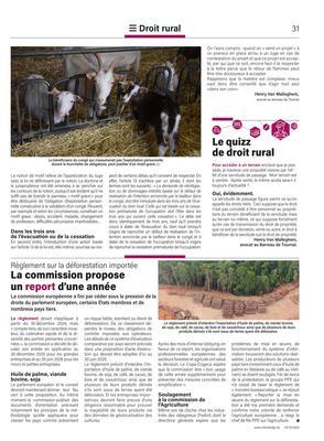 La commission proposeun report d’une année La commission proposeun report d’une année