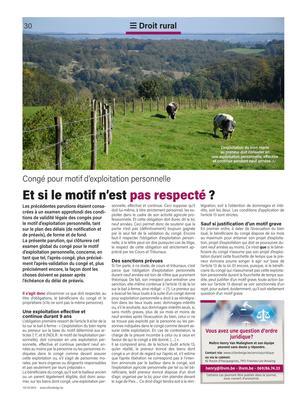 Et si le motif n’est pas respecté?