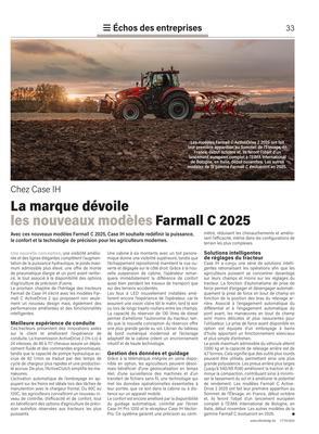 La marque dévoile les nouveaux modèlesFarmall C 2025 La marque dévoile les nouveaux modèlesFarmall C 2025