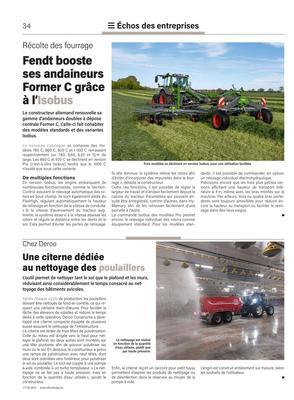 Fendt booste ses andaineurs Former C grâce à l’Isobus Fendt booste ses andaineurs Former C grâce à l’Isobus
