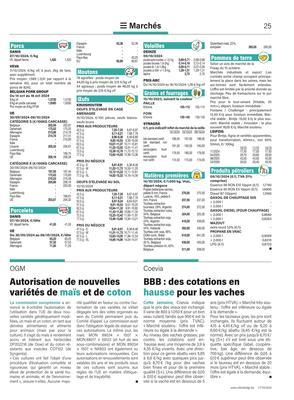 Autorisation de nouvellesvariétés de maïs et de coton Autorisation de nouvellesvariétés de maïs et de coton