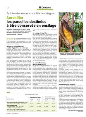 Surveiller les parcelles destinées à être conservée en ensilage Surveiller les parcelles destinées à être conservée en ensilage