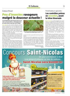 Peu d’insectes ravageurs malgré la douceur actuelle! Peu d’insectes ravageurs malgré la douceur actuelle!