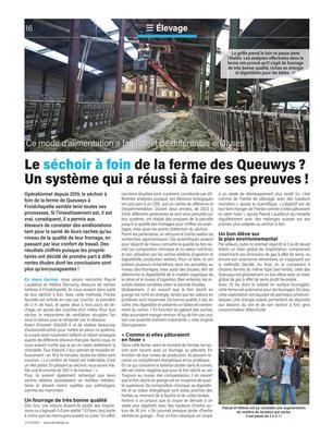 Le séchoir à foin de la ferme des Queuwys? Un système qui a réussi à faire ses preuves! Le séchoir à foin de la ferme des Queuwys? Un système qui a réussi à faire ses preuves!