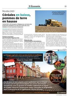 Céréales en baisse,pommes de terre en hausse Céréales en baisse,pommes de terre en hausse