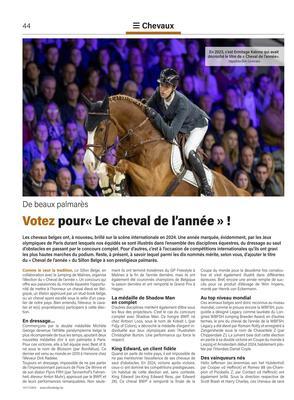 Votez pour«Le cheval de l’année»!