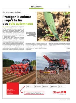 Protéger la culture jusqu’à la fin des vols automnaux Protéger la culture jusqu’à la fin des vols automnaux