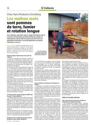 Les maîtres mots sont pommes de terre, fumier et rotation longue