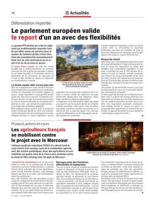 Les agriculteurs françaisse mobilisent contrele projet avec le Mercosur Les agriculteurs françaisse mobilisent contrele projet avec le Mercosur