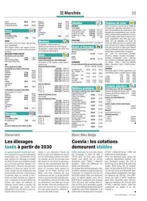 Coevia: les cotations demeurent stables Coevia: les cotations demeurent stables