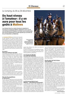 Du haut niveau à l’amateur: il y en aura pour tous les goûts à Malines Du haut niveau à l’amateur: il y en aura pour tous les goûts à Malines