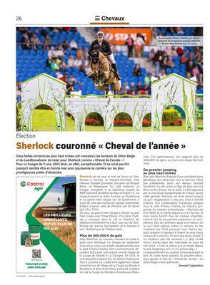 Sherlock couronné «Cheval de l’année»