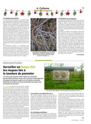 Surveiller en temps réelles risques liés à la tavelure du pommier Surveiller en temps réelles risques liés à la tavelure du pommier