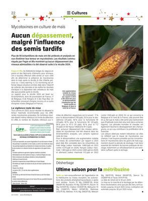 Ultime saison pour la métribuzine