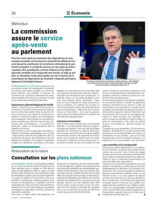 La commissionassure le service après-venteau parlement La commissionassure le service après-venteau parlement