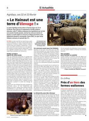 Près d’un tiers des fermes wallonnes Près d’un tiers des fermes wallonnes