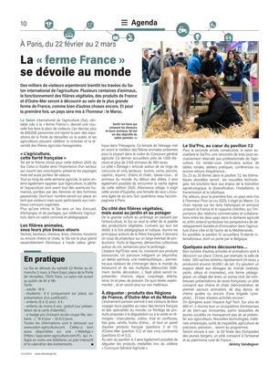 La «ferme France»se dévoile au monde La «ferme France»se dévoile au monde