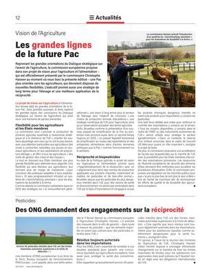 Des ONG demandent des engagements sur la réciprocité Des ONG demandent des engagements sur la réciprocité