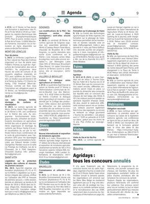 Agridays: tous les concours annulés Agridays: tous les concours annulés