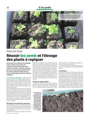 Réussir les semis et l’élevagedes plants à repiquer Réussir les semis et l’élevagedes plants à repiquer