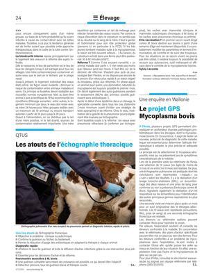 Le projet GPS Mycoplasma bovis Le projet GPS Mycoplasma bovis