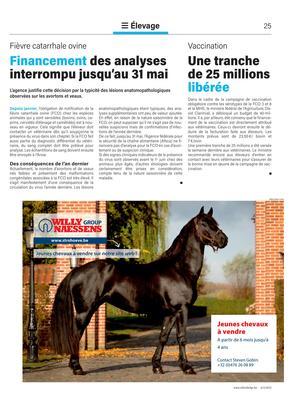 Financement des analysesinterrompu jusqu’au 31 mai Financement des analysesinterrompu jusqu’au 31 mai