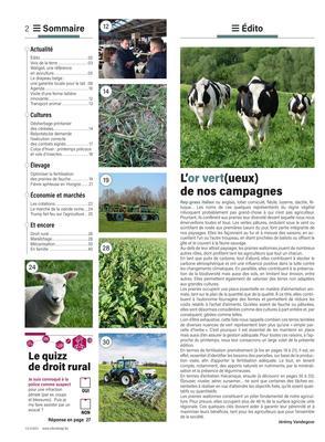 L’or vert(ueux)de nos campagnes L’or vert(ueux)de nos campagnes