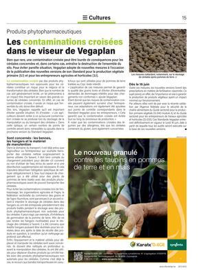 Les contaminations croisées dans le viseur de Vegaplan Les contaminations croisées dans le viseur de Vegaplan