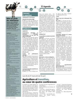 Agriculture et transition,au cœur de quatre conférences Agriculture et transition,au cœur de quatre conférences