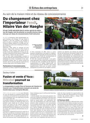 Du changement chez l’importateur Fendt, Hilaire Van der Haeghe Du changement chez l’importateur Fendt, Hilaire Van der Haeghe