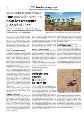 OptiPoint Pro accroît la précision en fourrière OptiPoint Pro accroît la précision en fourrière