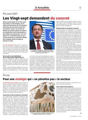 Pour une stratégie qui «ne pénalise pas» le secteur Pour une stratégie qui «ne pénalise pas» le secteur