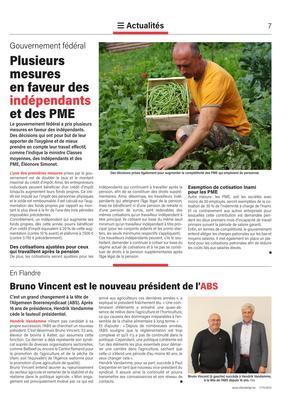 Bruno Vincent est le nouveau président de l’ABS Bruno Vincent est le nouveau président de l’ABS