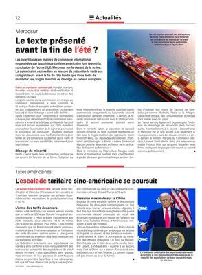L’escalade tarifaire sino-américaine se poursuit L’escalade tarifaire sino-américaine se poursuit