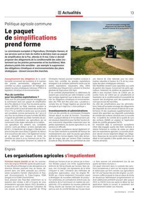 Les organisations agricoles s’impatientent Les organisations agricoles s’impatientent