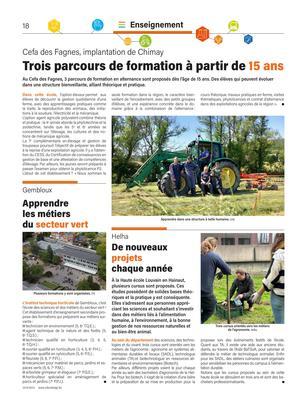 Apprendreles métiersdu secteur vert Apprendreles métiersdu secteur vert