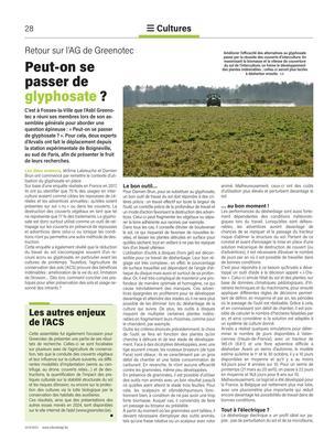 Peut-on se passer deglyphosate? Peut-on se passer deglyphosate?