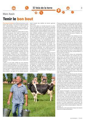 Tenir le bon bout Tenir le bon bout