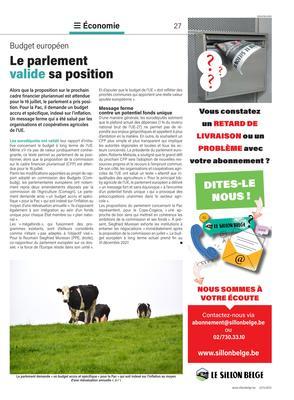 Le parlement valide sa position