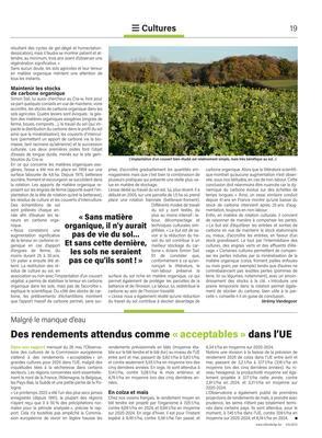 Des rendements attendus comme «acceptables» dans l’UE Des rendements attendus comme «acceptables» dans l’UE