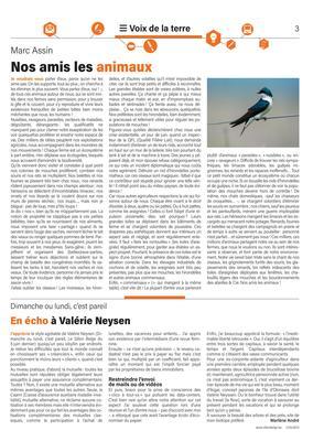 En écho à Valérie Neysen