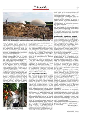 Une exploitation qui fait pousserdes tomates, de l’énergie et du sens