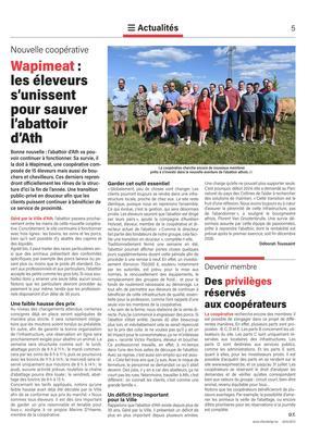 Wapimeat: les éleveurs s’unissent pour sauver l’abattoir d’Ath Wapimeat: les éleveurs s’unissent pour sauver l’abattoir d’Ath