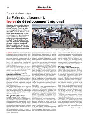 La Foire de Libramont,levier de développement régional La Foire de Libramont,levier de développement régional