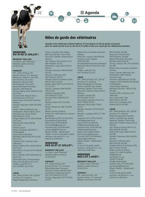 Rôles de garde des vétérinaires