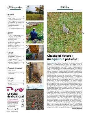 Chasse et nature:un équilibre possible Chasse et nature:un équilibre possible