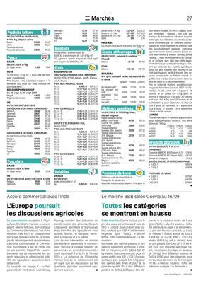 Toutes les catégories se montrent en hausse