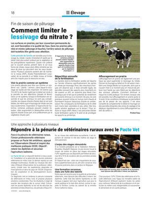 Comment limiter le lessivage du nitrate? Comment limiter le lessivage du nitrate?