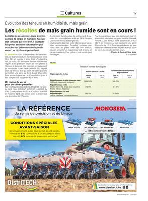 Les récoltes de maïs grain humide sont en cours! Les récoltes de maïs grain humide sont en cours!