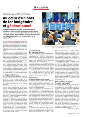 Au cœur d’un brasde fer budgétaireet générationnel Au cœur d’un brasde fer budgétaireet générationnel